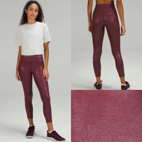 lululemon athletica Pants - Lululemon Wunder Train High-Rise Tight 25" *Foil
Radiate Foil Print Red Merlot!